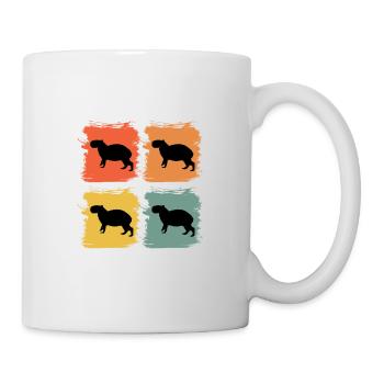 Capybara Animal Sauvage Animaux Rétro Pop Art Idée cadeau - Mug blanc - blanc - Droite