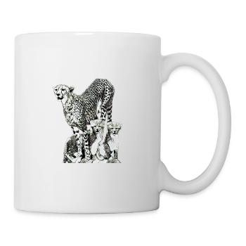 Guépard - Mug blanc - blanc - Droite