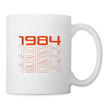 1984 year of birth vintage - Mug - white - Right