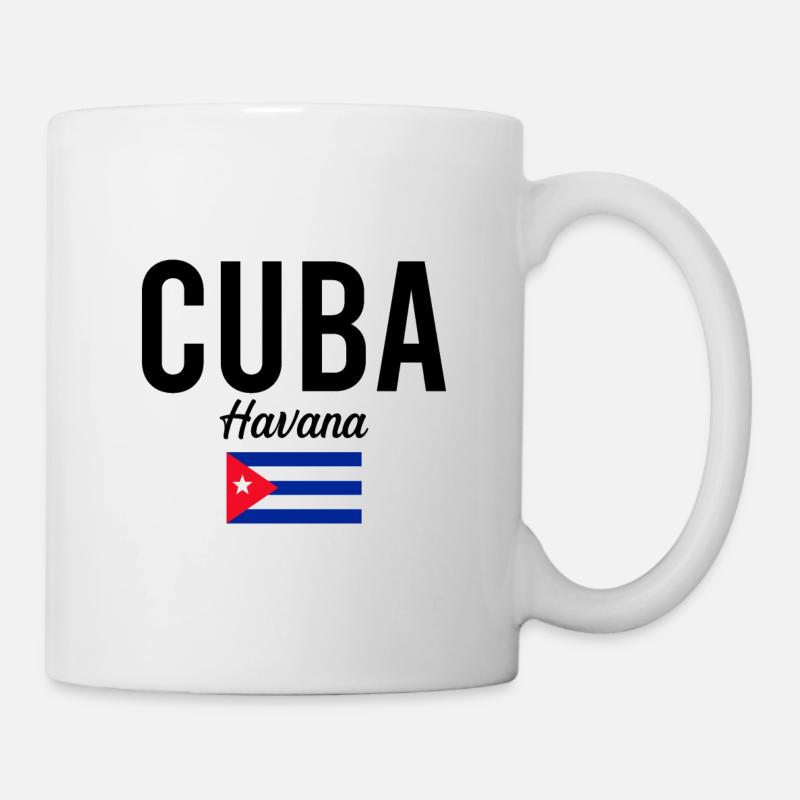 Kuba Havanna Reise Souvenir Geschenkidee - Tasse - Weiß