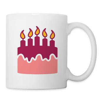 Gâteau d'anniversaire - gâteau - Mug blanc - blanc - Droite