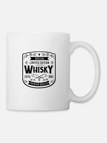 Whiskey Label - Tasse - Weiß