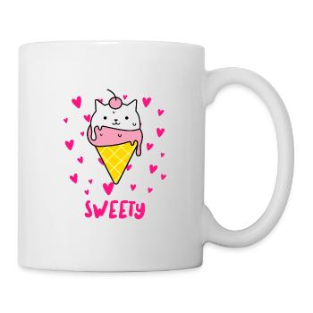 Sweety - Ice Cream Cat - Mug - white - Right