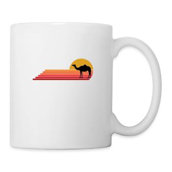 Kamel Domedar Rétro Vintage Style Idée cadeau - Mug blanc - blanc - Droite