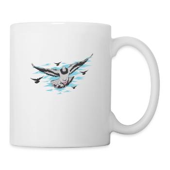 Pigeon fanciers - Mug - white - Right