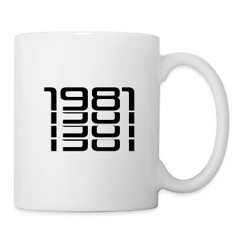1981 year of birth - Mug - white - Right
