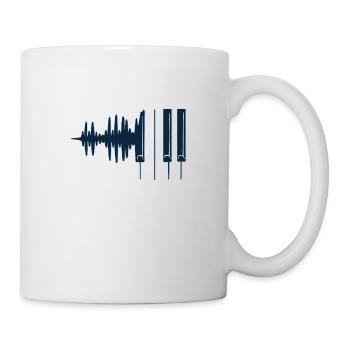 Klavier Piano Pianist - Tasse - Weiß - Rechts
