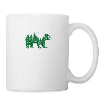 Ours Ours brun Nature - Mug blanc - blanc - Droite