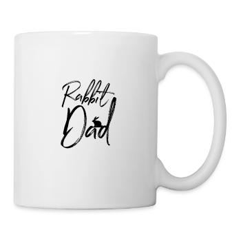 Kaninchen Hasen Papa - Tasse - Weiß - Rechts