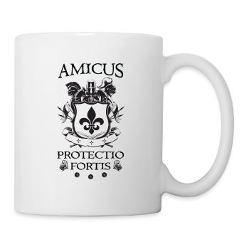 Amicus Protectio Fortis - Tasse - Weiß - Rechts