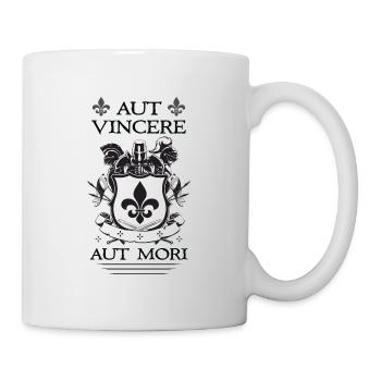 Schwarzes Aut Vincere Aut Mori - Tasse - Weiß - Rechts