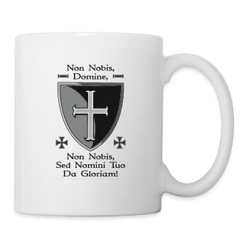 Bouclier templier - Mug blanc - blanc - Droite
