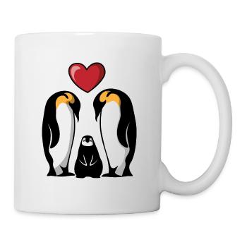 Famille de pingouins Penguin family - Mug blanc - blanc - Droite