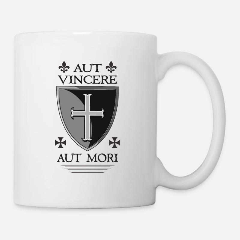 Bouclier croisé templier - Mug blanc - blanc