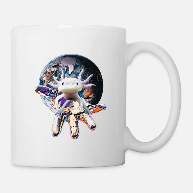 Axolotl - Tasse - Weiß