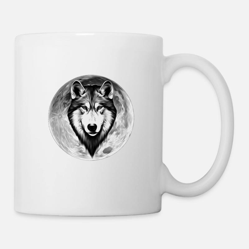 Wolf - Tasse - Weiß
