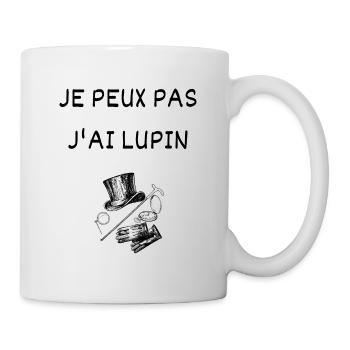 Je peux pas j'ai Lupin Arsène Gentleman Cambrioleu - Mug blanc - blanc - Droite