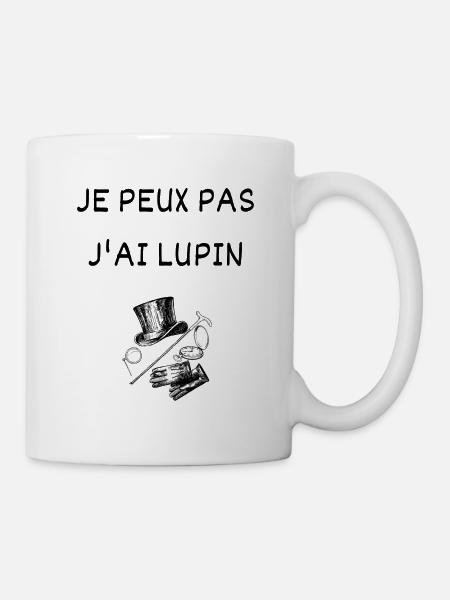 Je peux pas j'ai Lupin Arsène Gentleman Cambrioleu - Mug blanc - blanc