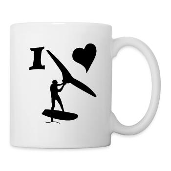 I love Wingfoilen & Hydrofoiling - Mug - white - Right