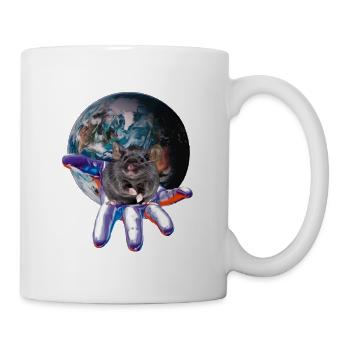 Ratten - Tasse - Weiß - Rechts