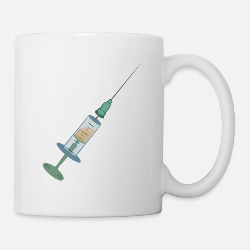 Spritze Impfspritze Syringe Vaccination Impfen - Tasse - Weiß