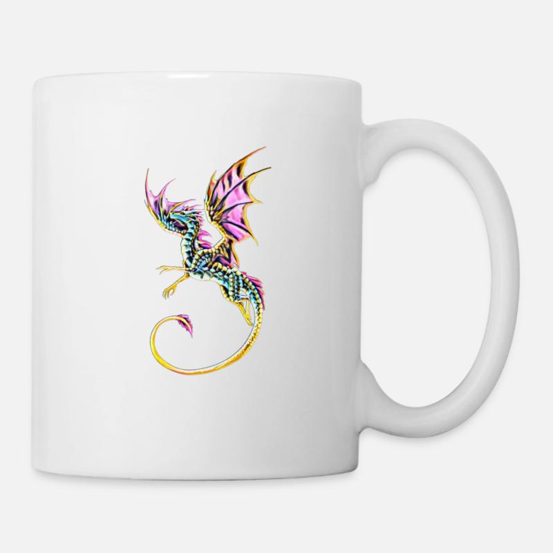 Drache - Tasse - Weiß