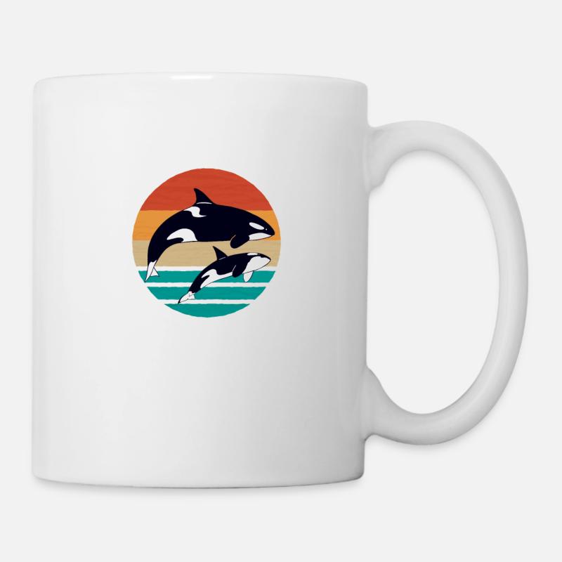 Süßes Orca Design - Tasse - Weiß