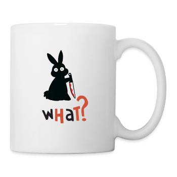Rabbit What Black Hase Murderous Rabbit Knife - Mug blanc - blanc - Droite