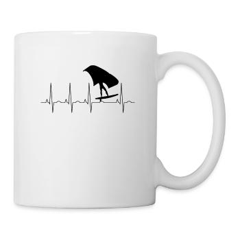 Wingfoiler Heartbeat Frequenz - Tasse - Weiß - Rechts