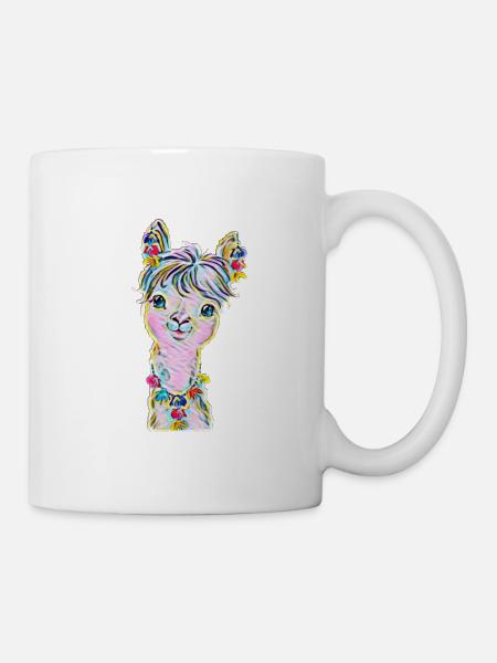 Lama - Tasse - Weiß