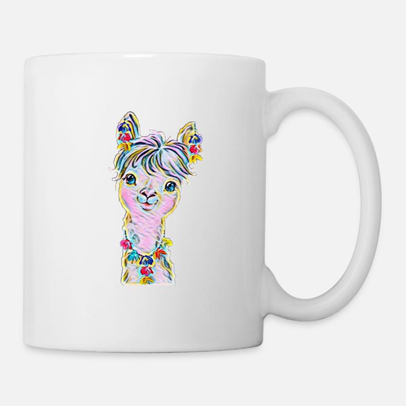Lama - Tasse - Weiß