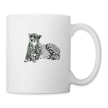 Guépard - Mug blanc - blanc - Droite