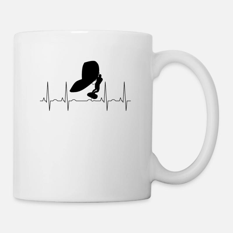 wingfoil Wingsurf Puls Frequenz - Tasse - Weiß
