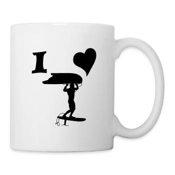 I love wingfoil - Mug - white - Right