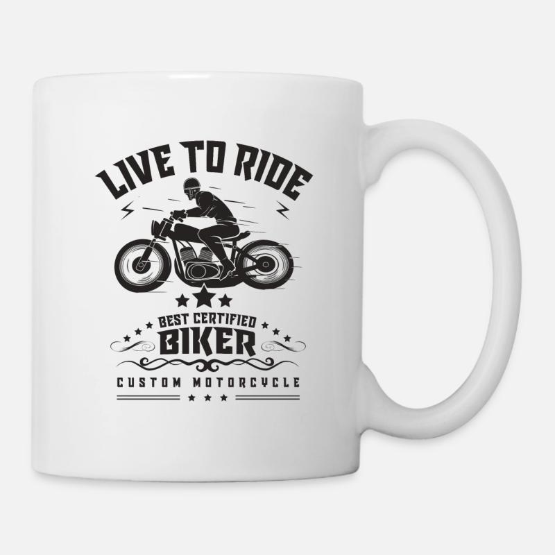 VIVRE POUR MONTER - Mug blanc - blanc