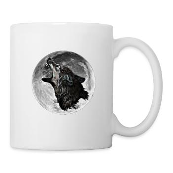 Wolf - Tasse - Weiß - Rechts