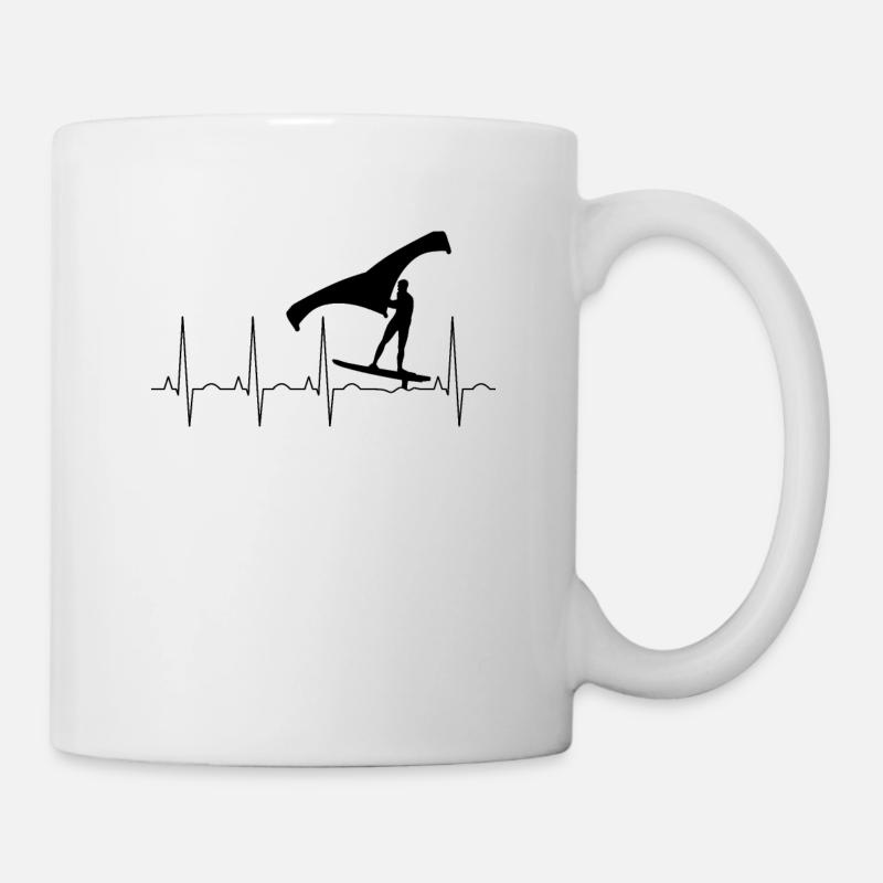 Wingfoil Heartbeat - Mug blanc - blanc