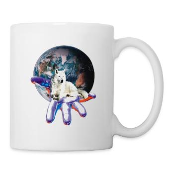 Wolf - Tasse - Weiß - Rechts