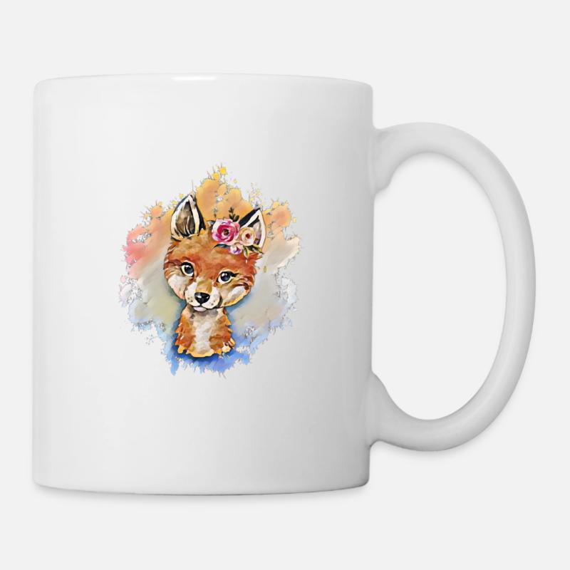 Fuchs - Tasse - Weiß