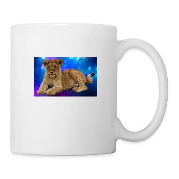 Lion Polygone - Mug blanc - blanc - Droite