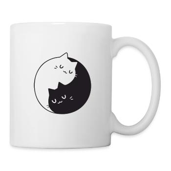 BLACK N WHITE CAT - Mug blanc - blanc - Droite