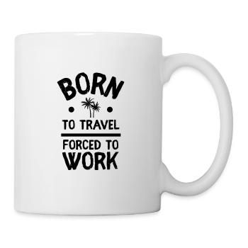 Born to Travel Voyage Vacances Rengain - Mug blanc - blanc - Droite