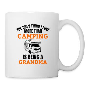 Camping campeur grand-mère roulotte Grand-Mère Rengain - Mug blanc - blanc - Droite