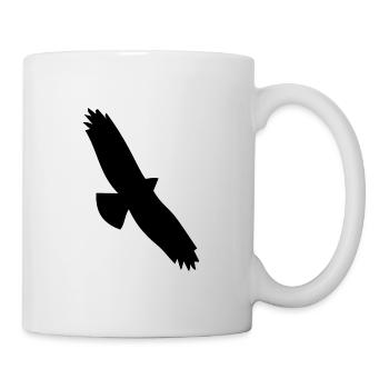 Vogel Adler Vögel Fliegen - Tasse - Weiß - Rechts