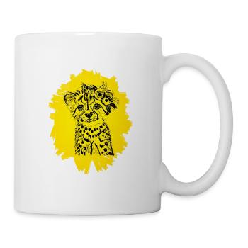 Guépard - Mug blanc - blanc - Droite
