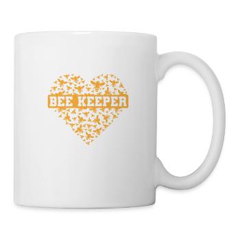 Imker Bienen Honig Bee Keeper - Tasse - Weiß - Rechts