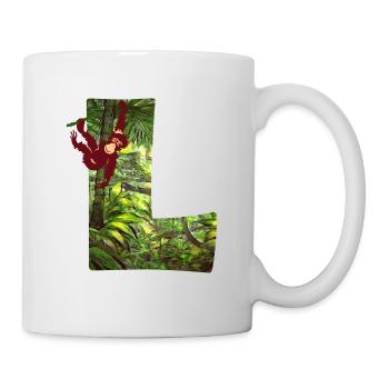 jungle avec affe l - Mug blanc - blanc - Droite