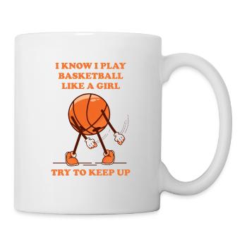 Basket-ball femme basketteur basketteur - Mug blanc - blanc - Droite