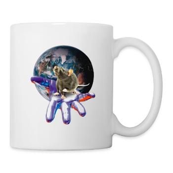 Ratte - Tasse - Weiß - Rechts