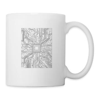Schaltkreis vom Computer - Platine - Tasse - Weiß - Rechts